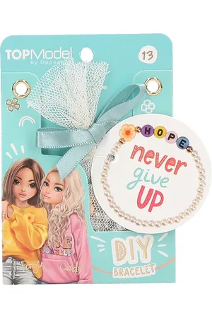 Depesche TOPModel DIY armbanden Pearlsonals - mot. 13 - never give UP