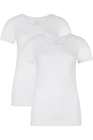 Bamboo Basics Comfortabel & Zijdezacht Kate - Bamboe T-shirts (Multipack 2 stuks) Dames - Korte Mouwen - - XL