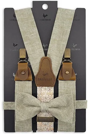 Sir Redman Bretels met strik - bretels combi pack Charming Chambré Olive