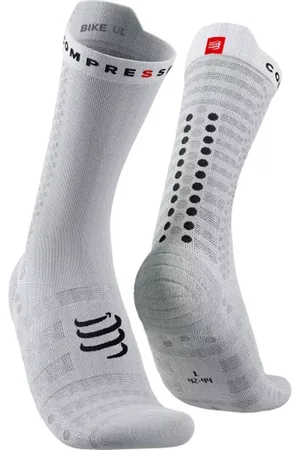 Compressport Pro Racing Socks v4.0 Ultralight Bike - White/Black