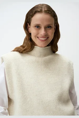 Jimmy Key Col Mouwloos Kort Sweater