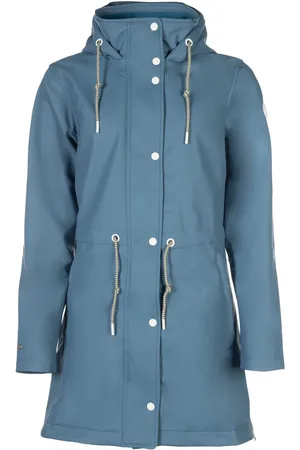 Hkm Waterproof jas Ohio maat S kleur rookblauw