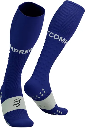Compressport Full Socks Run - Dazzling Blue/Sugar Swizzle - Compressiesokken