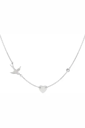 Yehwang Collier 3 breloques - Acier Inoxydable argenté