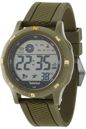 Timberland Groene Siliconen Horloge Met Digitale Scherm 45MM