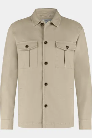 Born with Appetite Overshirt Owen Shirtjacket 25114OW81/190 pebble