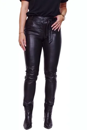 Donders Leren Stretch Broek