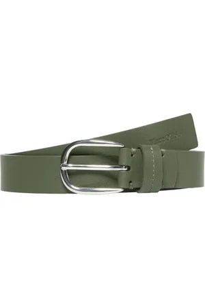 Marc O’ Polo Leren Riem Johanna Belt W100 Olijfgroen