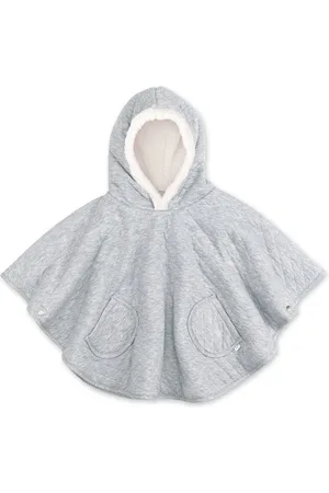 Bemini Reisponcho - 9-36m - Pady quilted + teddy - Mix grey