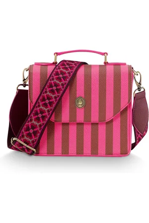 Pip Studio Frances Cross Body Bag Small Stripe Pink 19x7x17.5cm