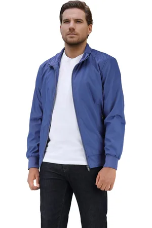 Allthemen Heren Bomberjack met Opstaande Kraag - Overgangsjas Casual Sportjack - S