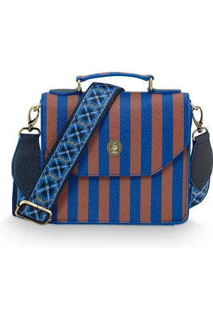 Pip Studio Frances Cross Body Bag Small Stripe Blue 19x7x17.5cm