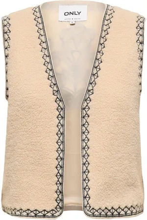 ONLY ONLSVEA TEDDY EMB. WAISTCOAT CS OTW Dames Gilet