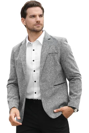Allthemen Heren Zakelijk Jas Sportieve Slim Fit Blazer - Vrijetijdsjasje Kostuumjas - M