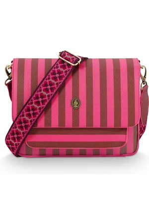 Pip Studio Fenna Cross Body Bag Medium Stripe Pink 25x7x20cm