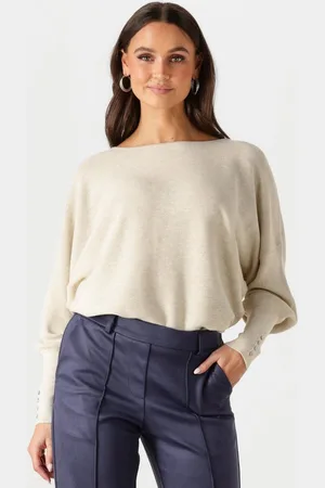 NUKUS Batwing Pullover Plain Truien & vesten Dames - Sweater - Hoodie - Vest- - Maat XS