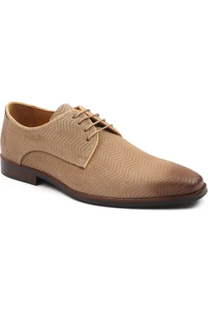 Melik Schoen Derby Canad Beige - Maat 41 - Heren - Nette schoenen