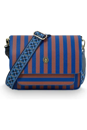 Pip Studio Fenna Cross Body Bag Medium Stripe Blue 25x7x20cm