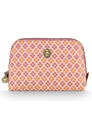 Pip Studio Coby Make up tasje - Toilettas dames - Voor make-up - Mojo - 19/15x6x12cm