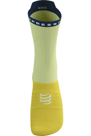 Compressport Pro Racing Socks V4.0 Bike - Elf Yellow/Blues