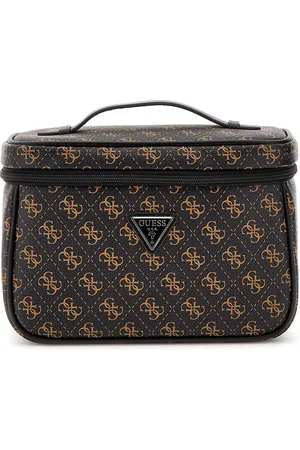 Guess Cosmetische tas Jesco Travel Toiletry Train Case Donkerbruin