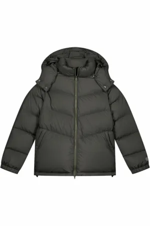 OLAF HUSSEIN Jacket Men Chevron Puffer Olive Green-XL