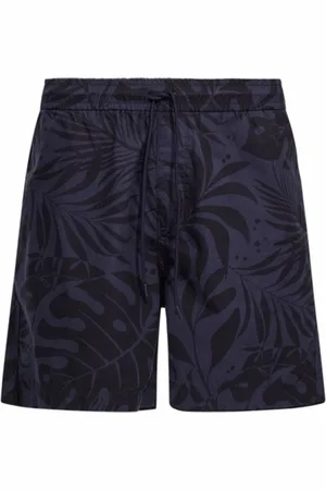 Woolrich Short Men Tropical Print Maritime Blue Flower-S