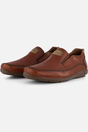 Rieker Clarino Morelia Instappers cognac Leer - Maat 44