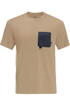 Jack Wolfskin T-Shirt Men Wanderthirst T Sand Storm-S