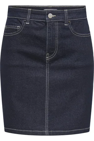 JDY Jacqueline de Yong Rok moon Hw Skirt Rinse Blue Dnm 15347520 Dark Blue Denim Dames Maat - L