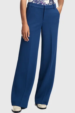 POM Amsterdam Wide Leg Pants Sapphire Broeken Dames - - Maat 38