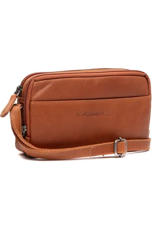 Chesterfield Leren Schoudertas Cognac Ellon