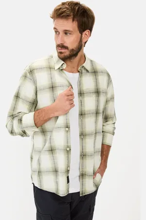 Camel Active Geruit lang mouw shirt gemaakt van katoen - Maat menswear-XL