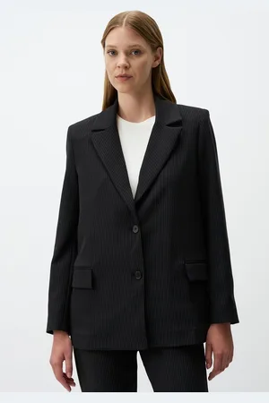 Jimmy Key Lang Mouw Gestreept Stijlvol Blazer Jas
