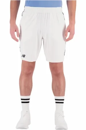 New Balance Tennisbroek Men Tournament 9 Inch Short White-XXL