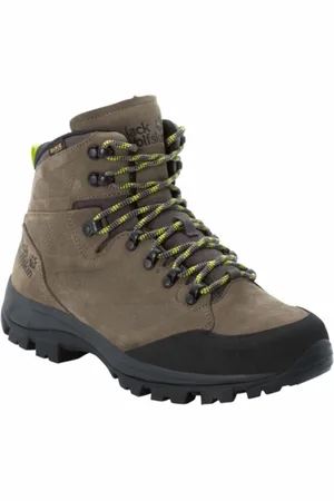 Jack Wolfskin Wandelschoen Jack Woflskin Men Rebellion Texapore Mid Khaki Phantom-Schoenmaat 45,5
