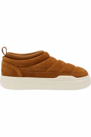 Moon Boot Sneaker Unisex Park Soft Suede Cognac-Schoenmaat 45