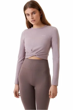 Björn Borg Longsleeve Women Studio Cross Long Sleeve Purple Dove-M