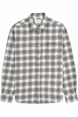 NN.07 Shirt Men Deon Creme Check-L