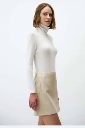 Jimmy Key Normale Taille Kasjmier Mini Gebreid Rok