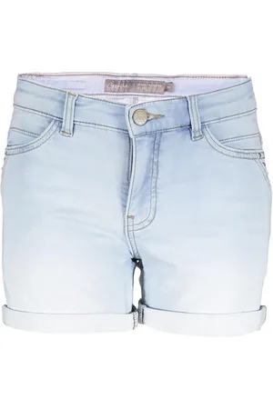 Geisha Zomer short meisjes - jogg - bleached denim