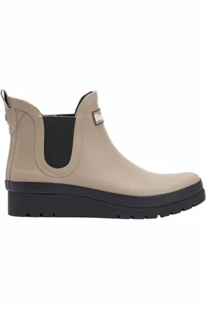 Barbour Regenlaars Women Clifton Wedge Chelsea Welly Light Trench Black-Schoenmaat 41