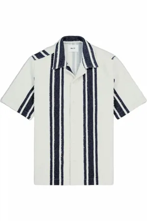 NN.07 Shirt Men Julio 5163 Navy Stripe-XL