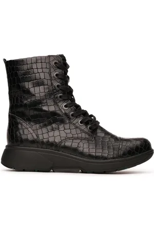 Xsensible Enkellaars Stretchwalker Women Riga 30203.3 Black Croco-Schoenmaat 37