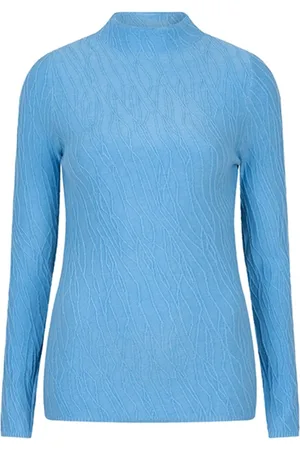 lofty manner Trui Sweater Fleur Qa071 400 Blue Dames Maat - L