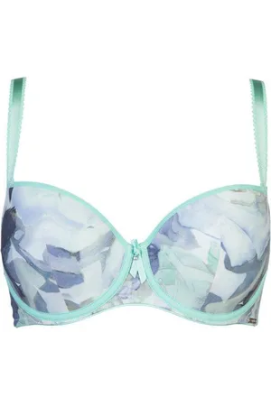 Sapph Bh Cristal met bloemen cup 90F