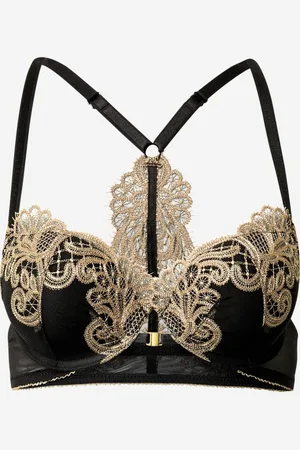 LingaDore Black Incense Push Up BH - maat 80A - Goud Zwart