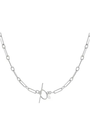 Yehwang Regal Link Ketting - Schakel - Zilverkleurig verguld - Roestvrij staal - Verkleurt niet - Huidvriendelijk - RVS - Waterproof - Duurzaam - Cadeau