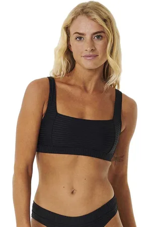Rip Curl Premium Surf D-dd Crop Bikinitop Zwart M Vrouw