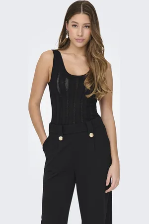 JDY Beauty SL Glitter Structured Knit Tanktop Dames - Maat S
